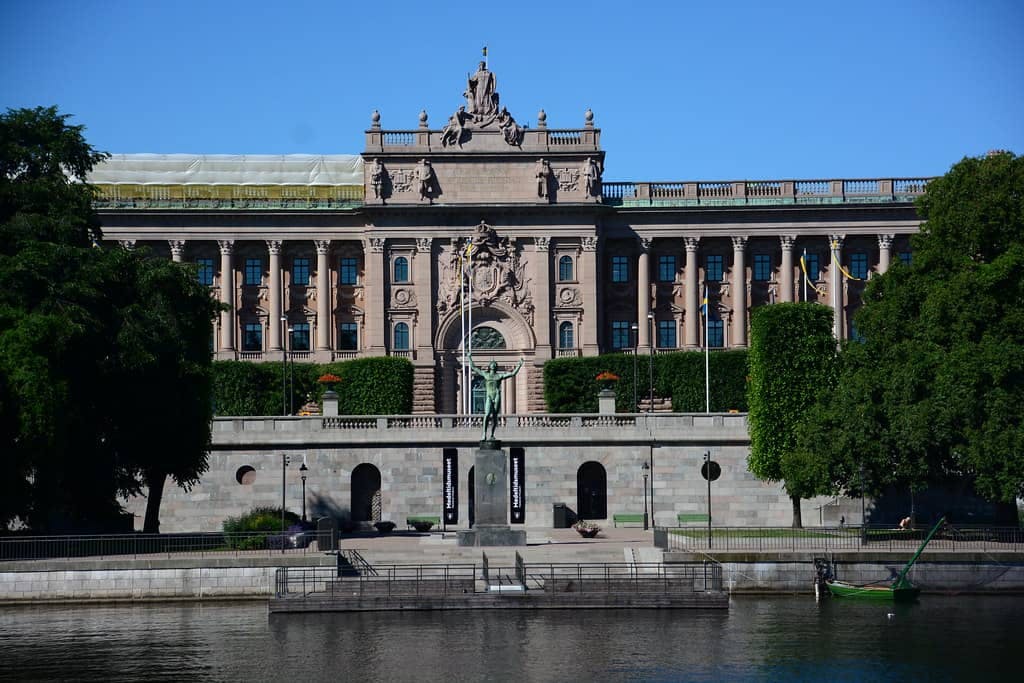 sweden parliament water