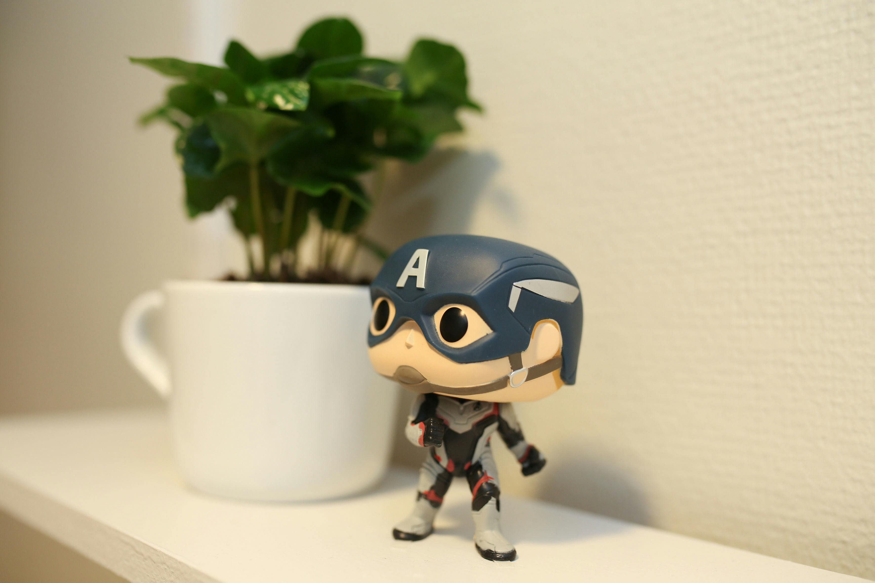 superhero action toy plant office
